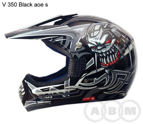 Шлем (кросс) V 350 Black VCAN