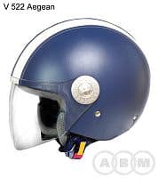 Шлем (открытый) кожа VCAN V 522 