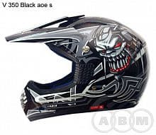 Шлем (кросс) V 350 Black VCAN