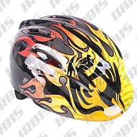 Шлем велосипедный детский K1501 (черный-оранжевый)